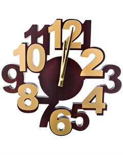 Часы настенные кварцевые Цифры диаметр 34 см Lefard