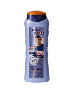 Гель душ для мытья волос и тела For Men Max Sport 400 мл ТМ Витэкс