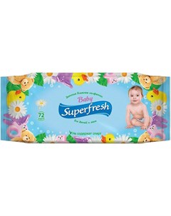 Влажные салфетки Для детей и мам 72 шт Superfresh