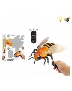 Пчела на радиоуправлении ползает свет пульт 2 канала ТМ Наша игрушка