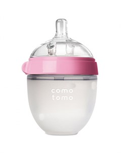 Бутылочка для кормления Natural feel baby bottle цвет розовый 150 мл силикон Comotomo