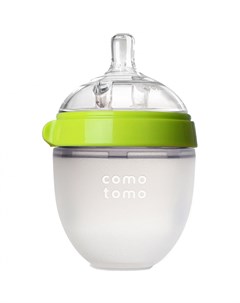 Бутылочка для кормления Natural feel baby bottle цвет зеленый 150 мл силикон Comotomo