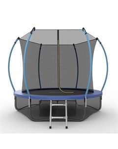 Батут Internal 8 ft цвет синий Lower net с внутренней сеткой лестницей нижняя сеть Evo jump