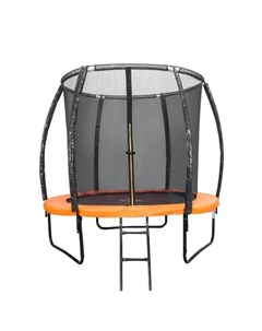 Батут Kengoo II 8 ft внутренняя сетка лестница оранж черн диаметр 244 см Dfc
