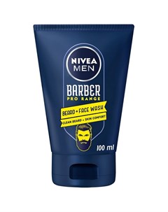 Гель для бритья Barber pro Очищающий для бороды и лица 100 мл Nivea men