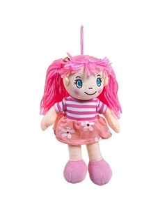 Кукла Мягкое сердце мягконабивная в розовом платье 20 см Abtoys