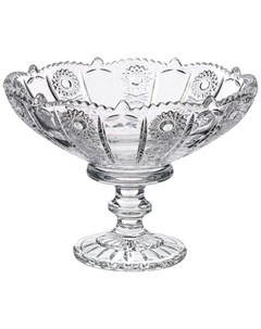 Конфетница на ножке Muza Crystal диаметр 19 5 см высота 15 см арт 195 177 Lefard