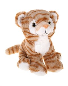 Игрушка мягкая Тигр бежевый 20 см Fluffy family
