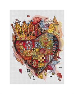 Набор для вышивания крестиком Королевское сердце Белоснежка