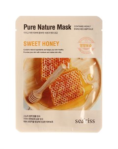 Тканевая маска для лица Pure Nature Mask Pack Sweet honey 25 мл Secriss