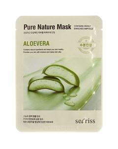 Тканевая маска для лица Pure Nature Mask Pack Aloe Vera 25 мл Secriss