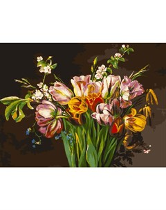 Набор для рисования по номерам Голландские тюльпаны Белоснежка