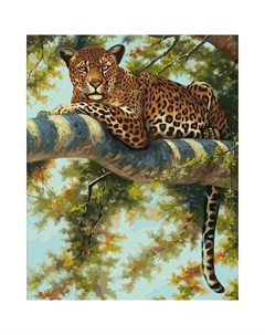 Набор для рисования по номерам Леопард в тени ветвей Белоснежка