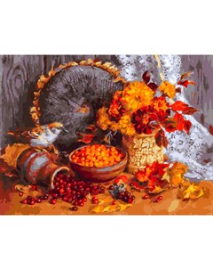 Набор для рисования по номерам Осенние ягоды Белоснежка