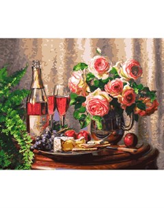 Набор для рисования по номерам Розовое шампанское Белоснежка
