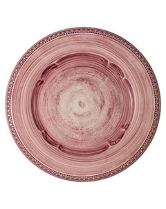 Тарелка обеденная Augusta розовая d 27 см Matceramica
