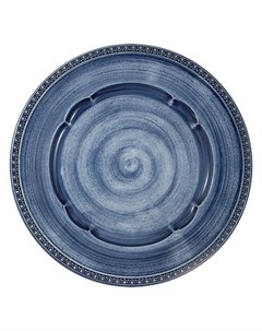 Тарелка обеденная Augusta синяя d 27 см Matceramica