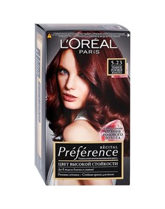 Краска для волос Preference 5 23 тёмное розовое золото 174 мл L'oreal paris