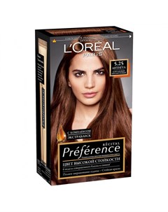 Краска для волос Preference 5 25 Антигуа каштановый перламутровый 174 мл L'oreal paris