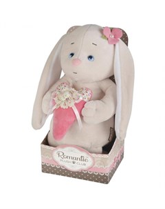 Мягкая игрушка Романтичный Зайчик с розовым сердечком 20 см Romantic plush club