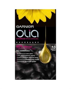 Крем краска для волос Garnier 1 0 Глубокий черный 112 мл Olia