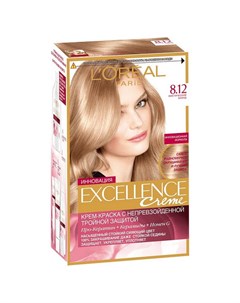 Крем краска для волос Excellence Creme 8 12 мистический блонд 192 мл L'oreal paris