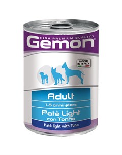 Паштет для собак Dog Light Тунец 400 г Gemon