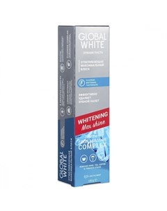 Зубная паста Max shine отбеливающая 100 мл Global white