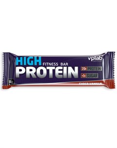 Батончик протеиновый High Protein Fitness Bar Шоколад ваниль 50 г Vplab