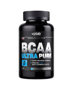 Аминокислоты BCAA Ultra Pure 120 капсул Vplab