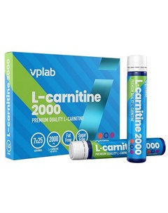 Л карнитин L Carnitine Liquid 2000 мг Forest fruits 7 ампул по 25 мл Vplab