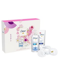 Подарочный набор Красота и сияние мицеллярная вода гель для умывания повязка для волос Dove