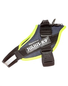 Шлейка для собак IDC Powerharness размер 0 58 76 см 14 25 кг джинса зеленый неон Julius-k9