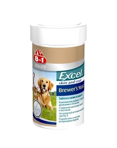 Кормовая добавка для кошек и собак Excel Пивные дрожжи 140 таблеток 8in1