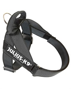 Шлейка для собак Ремни IDC Color Gray размер 0 57 74 см 14 25 кг черная Julius-k9
