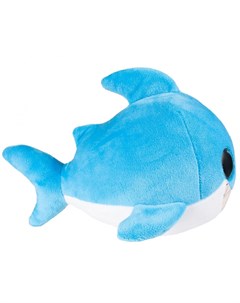Игрушка мягкая Глазастик Акула 22 см синий Fancy