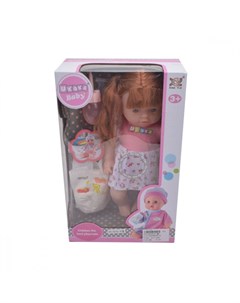 Игровой набор Маленькая мама звуковые эффекты в комплекте кукла 32 см 32 предмета Наша игрушка