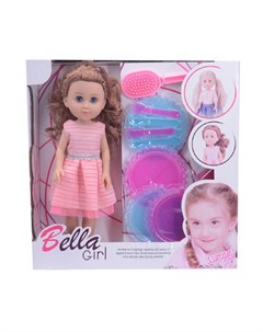 Набор игровой Красотка Bella кукла 35 см 12 аксессуаров Наша игрушка