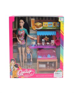 Набор игровой Магазин кукла 30 см кукла 13 5 см аксессуары Наша игрушка