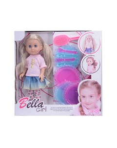 Набор игровой Красотка Bella кукла 35 см блондинка 12 аксессуаров Наша игрушка