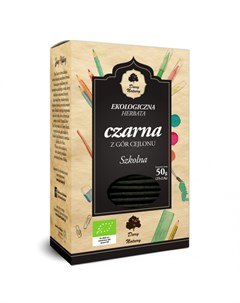 Чай Czarna Школьный органический черный с добавками 25 пакетиков Dary natury