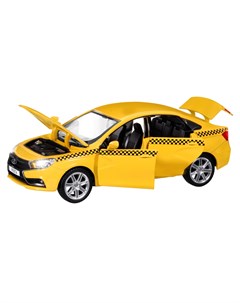 Машинка металлическая LADA VESTA Такси желтый масштаб 1 24 Автопанорама