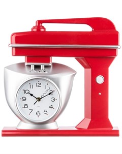 Часы кварцевые настенные Chef kitchen 39 см красный арт 220 360 Lefard