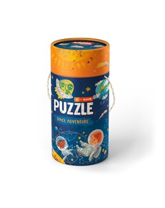 Игровой набор Космическое приключение пазл 40 эл и карточки с заданиями Mon puzzle