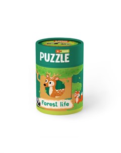 Игровой набор Зоология для Малышей Лесная жизнь пазлы и карточки с заданиями Mon puzzle