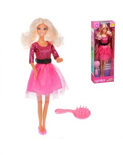 Кукла Luсy Модница с аксессуаром розовое платье 29 см Defa