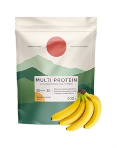 Мульти протеин Банановый мусс Multi Protein 900 г Elementica organic