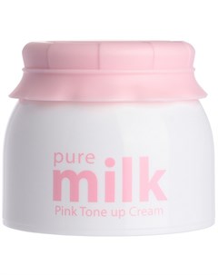 Крем для лица Pure Milk Pink Tone Up Cream осветляющий 50 мл The saem