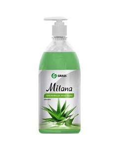 Жидкое крем мыло для рук Milana Алоэ 1 л Grass