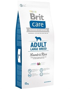 Сухой корм Care Adult Large Breed с ягненком и рисом для взрослых собак крупных пород 12 кг Ягненок  Brit*